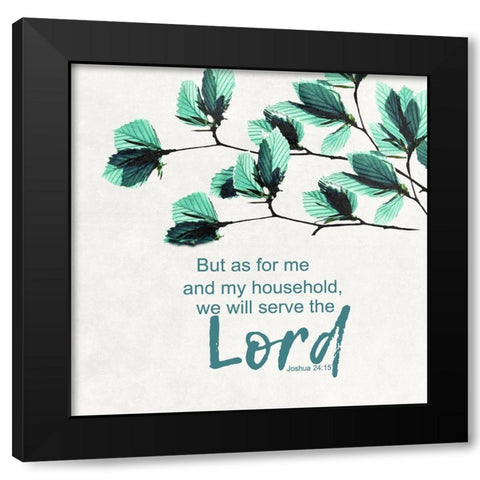 My Household Black Modern Wood Framed Art Print by Lewis, Sheldon
