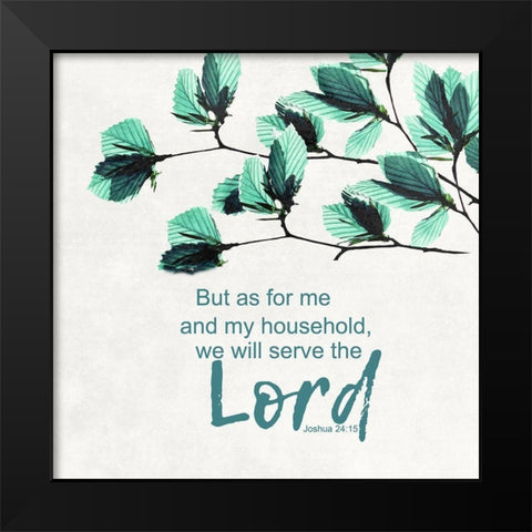 My Household Black Modern Wood Framed Art Print by Lewis, Sheldon