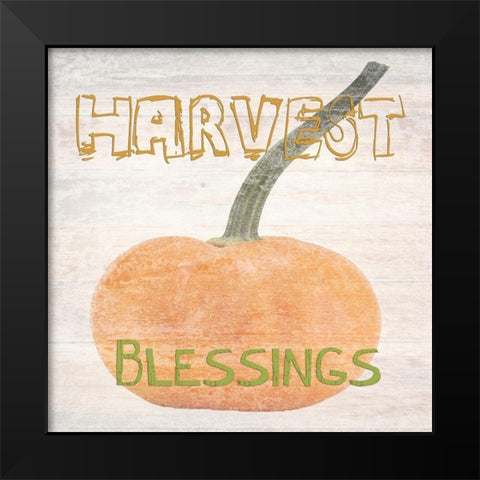 Harvest Blessings Black Modern Wood Framed Art Print by Lewis, Sheldon