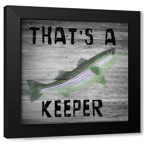 Keeper Black Modern Wood Framed Art Print by Lewis, Sheldon