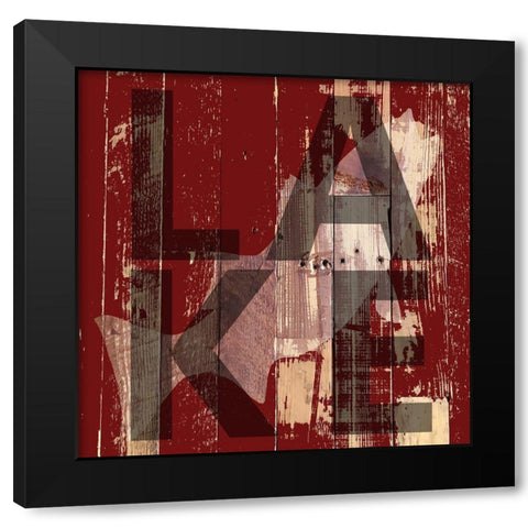 Bass Black Modern Wood Framed Art Print with Double Matting by Lewis, Sheldon