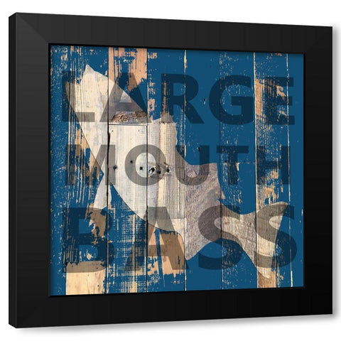 Bass Black Modern Wood Framed Art Print by Lewis, Sheldon