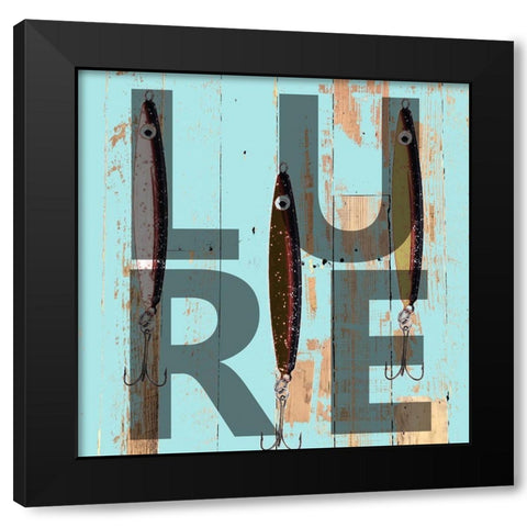 Lure Black Modern Wood Framed Art Print by Lewis, Sheldon