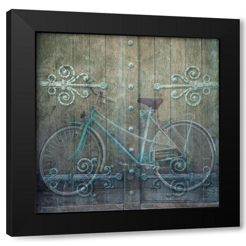Vintage Ride Black Modern Wood Framed Art Print with Double Matting by Lewis, Sheldon