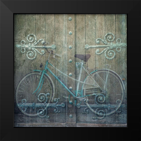 Vintage Ride Black Modern Wood Framed Art Print by Lewis, Sheldon