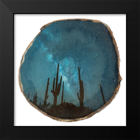 Natural Wood Space 1 Black Modern Wood Framed Art Print by Lewis, Sheldon