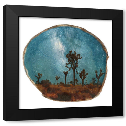 Natural Wood Space 2 Black Modern Wood Framed Art Print with Double Matting by Lewis, Sheldon