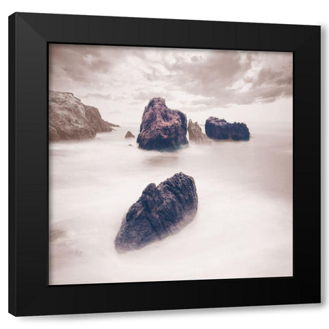 Escape Black Modern Wood Framed Art Print with Double Matting by Lewis, Sheldon