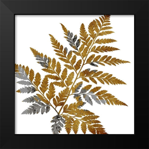 Gold Paint Black Modern Wood Framed Art Print by Lewis, Sheldon