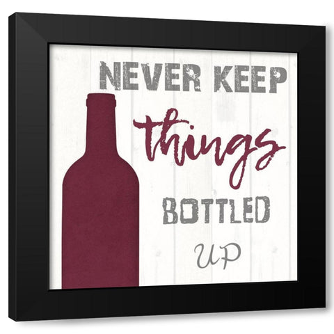 Downpour of wine Black Modern Wood Framed Art Print by Lewis, Sheldon