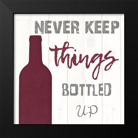 Downpour of wine Black Modern Wood Framed Art Print by Lewis, Sheldon