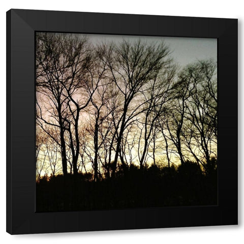 Mountain 1 Black Modern Wood Framed Art Print with Double Matting by Lewis, Sheldon