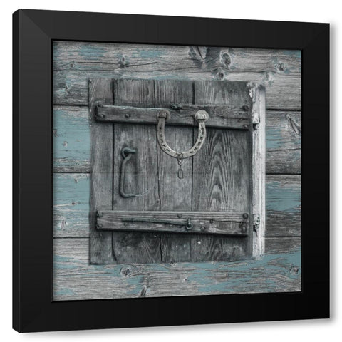 Wood Grain Barn Black Modern Wood Framed Art Print by Lewis, Sheldon
