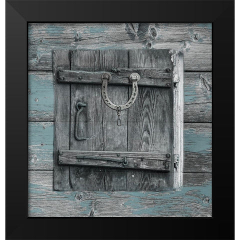 Wood Grain Barn Black Modern Wood Framed Art Print by Lewis, Sheldon
