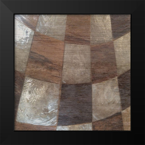 Wood Grain Black Modern Wood Framed Art Print by Lewis, Sheldon