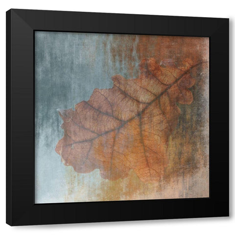 Pure Leaf 1 Black Modern Wood Framed Art Print with Double Matting by Lewis, Sheldon