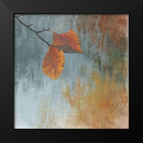 Pure Leaf 2 Black Modern Wood Framed Art Print by Lewis, Sheldon