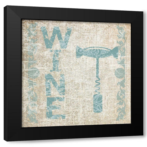 Dinner With Wine Black Modern Wood Framed Art Print with Double Matting by Lewis, Sheldon