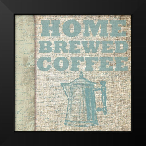 Good Brew Black Modern Wood Framed Art Print by Lewis, Sheldon