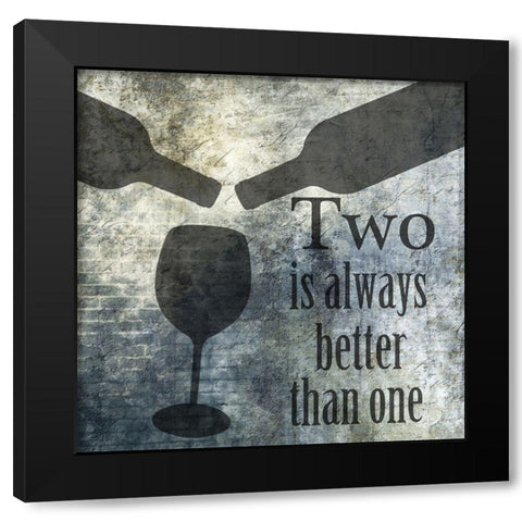 Wine Secret Black Modern Wood Framed Art Print by Lewis, Sheldon