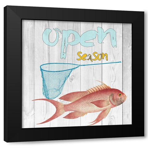 Open Season Black Modern Wood Framed Art Print by Lewis, Sheldon