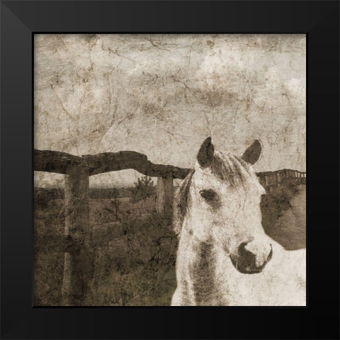 Riding West 2 Black Modern Wood Framed Art Print by Lewis, Sheldon