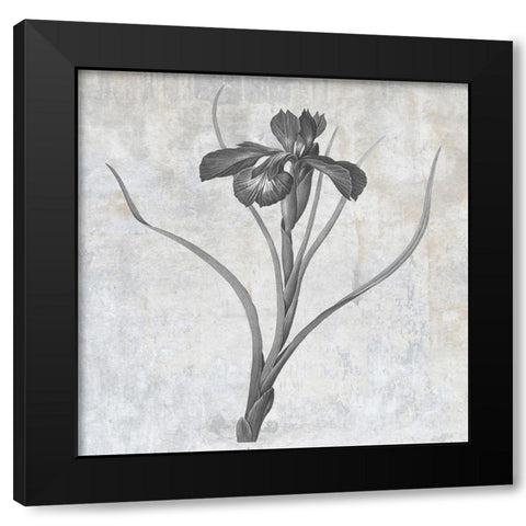Grey Earth Balance 3 Black Modern Wood Framed Art Print with Double Matting by Lewis, Sheldon