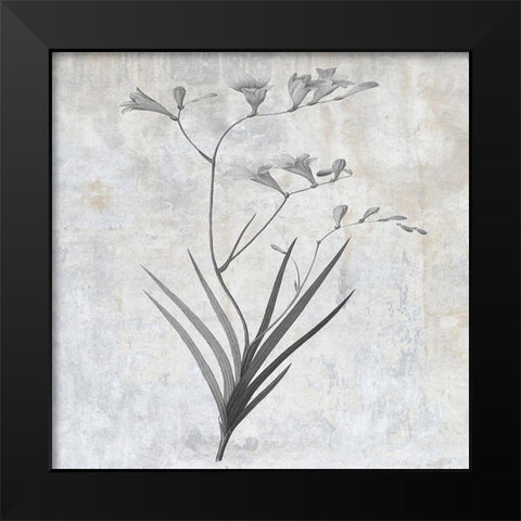 Grey Earth Balance 4 Black Modern Wood Framed Art Print by Lewis, Sheldon