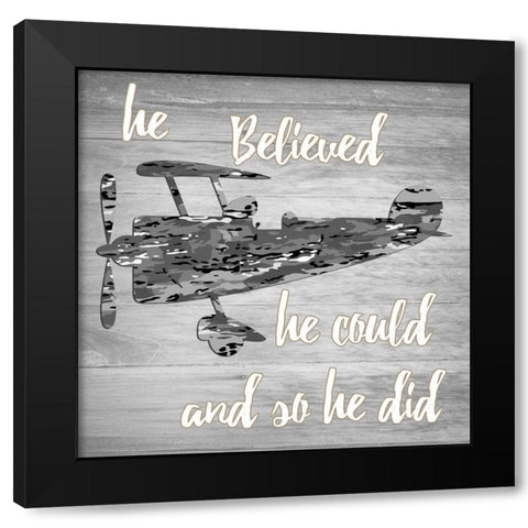 Fly Black Modern Wood Framed Art Print with Double Matting by Lewis, Sheldon