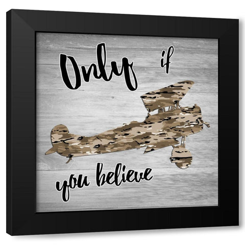 Fly 2 Black Modern Wood Framed Art Print with Double Matting by Lewis, Sheldon