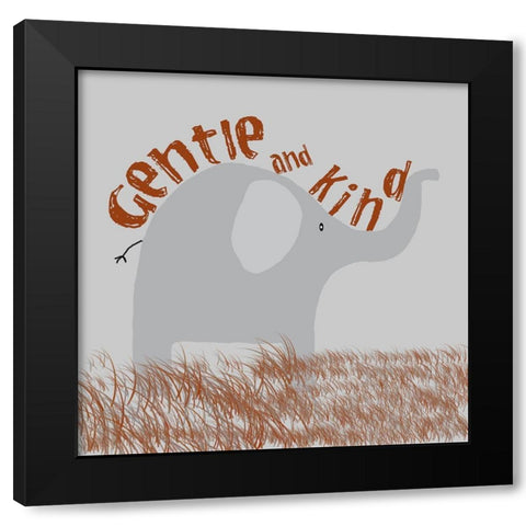KInd Ele Black Modern Wood Framed Art Print with Double Matting by Lewis, Sheldon