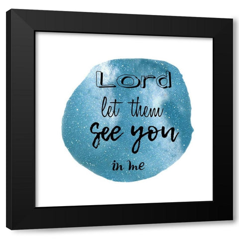 See You Black Modern Wood Framed Art Print by Lewis, Sheldon