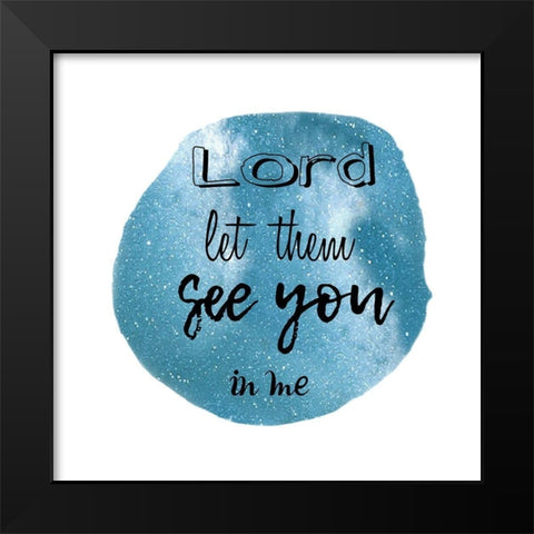 See You Black Modern Wood Framed Art Print by Lewis, Sheldon