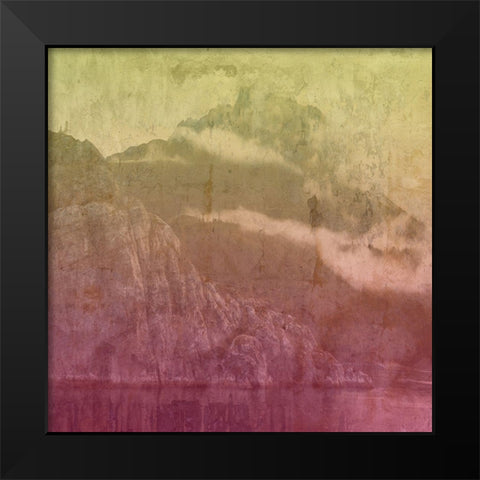 Mountain Lights A Black Modern Wood Framed Art Print by Lewis, Sheldon