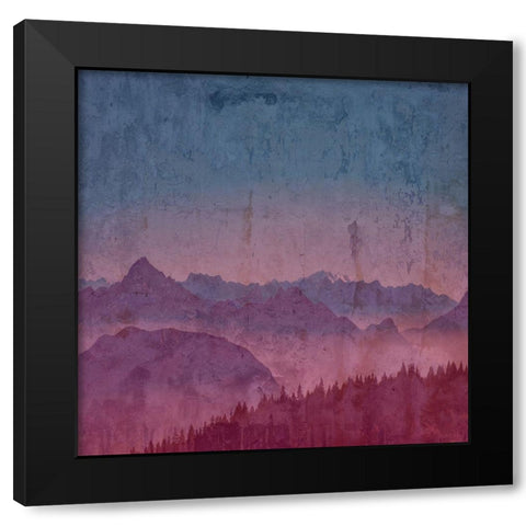 Mountain Lights B Black Modern Wood Framed Art Print by Lewis, Sheldon