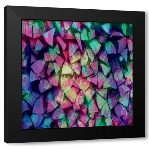 Jewel Toned Logs 2 Black Modern Wood Framed Art Print by Lewis, Sheldon