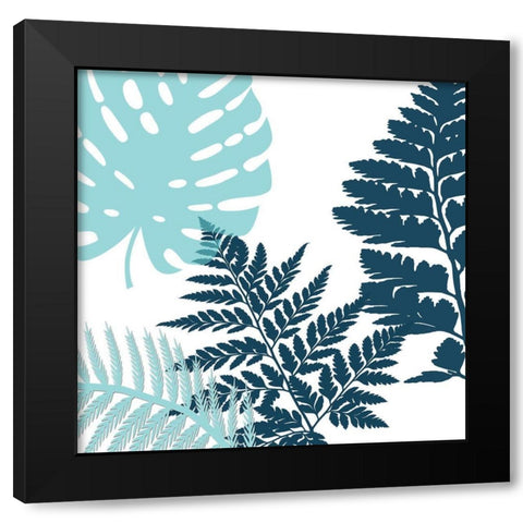 Tropical Color Bloom Black Modern Wood Framed Art Print by Lewis, Sheldon