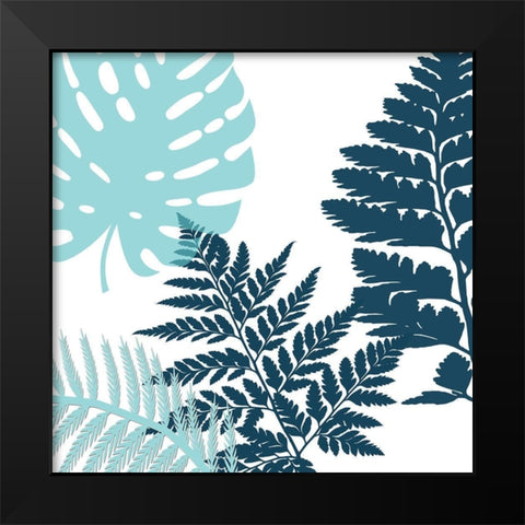 Tropical Color Bloom Black Modern Wood Framed Art Print by Lewis, Sheldon