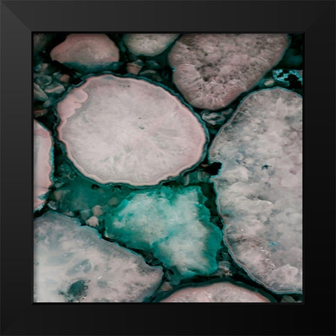 Munich Stones 2 Black Modern Wood Framed Art Print by Lewis, Sheldon