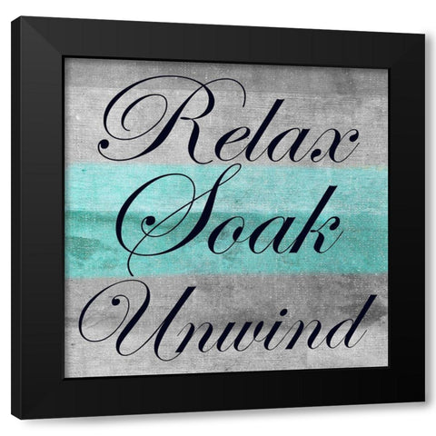 RUS Black Modern Wood Framed Art Print by Lewis, Sheldon