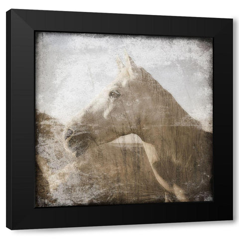 Angels In The Field Black Modern Wood Framed Art Print by Lewis, Sheldon