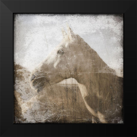 Angels In The Field Black Modern Wood Framed Art Print by Lewis, Sheldon