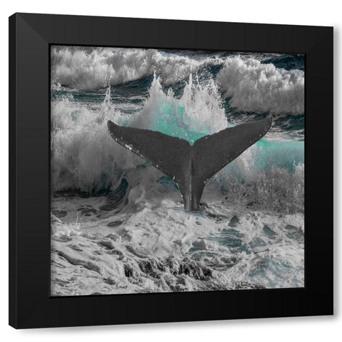 Caribbean Coast Black Modern Wood Framed Art Print by Lewis, Sheldon
