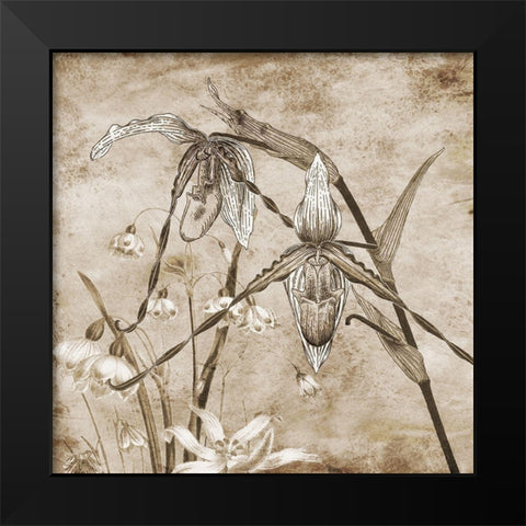 Earth Balance Black Modern Wood Framed Art Print by Lewis, Sheldon