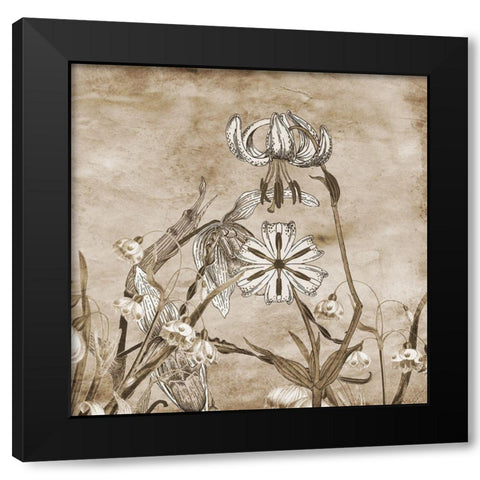 Earth Balance 2 Black Modern Wood Framed Art Print with Double Matting by Lewis, Sheldon