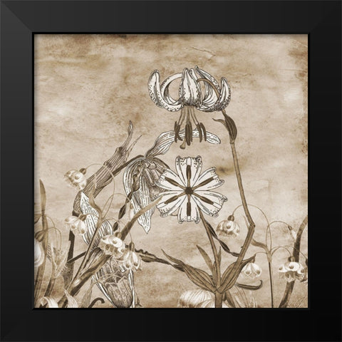 Earth Balance 2 Black Modern Wood Framed Art Print by Lewis, Sheldon