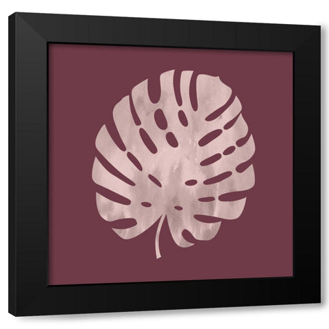 Ferndamental 1 Black Modern Wood Framed Art Print with Double Matting by Lewis, Sheldon