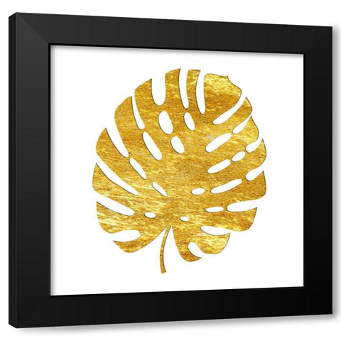 Golden Tropics 3 Black Modern Wood Framed Art Print with Double Matting by Lewis, Sheldon