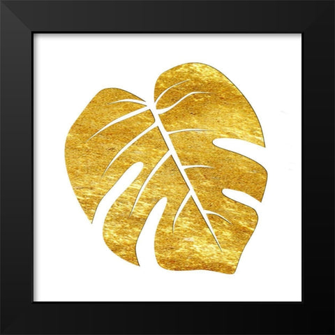Golden Tropics 4 Black Modern Wood Framed Art Print by Lewis, Sheldon