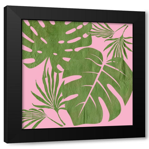 Pink Paradise 1 Black Modern Wood Framed Art Print by Lewis, Sheldon